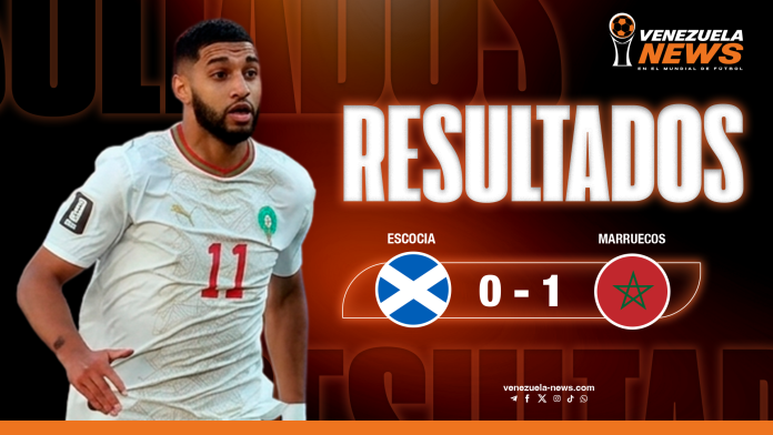 Marruecos vence 1-0 a Escocia y lidera el Grupo C Marruecos