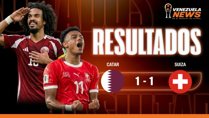 Qatar logra un agónico empate contra Suiza Qatar Suiza Mundial 2026