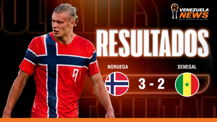 Noruega venció 3-2 a Senegal con un doblete de Haaland Noruega