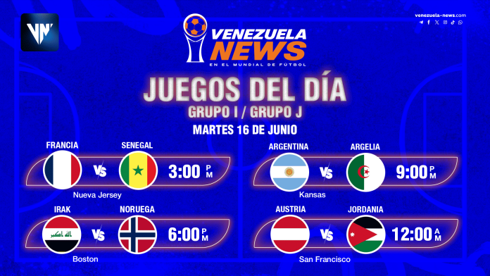 Mundial 2026: Francia enfrenta a Senegal y Argentina debuta ante Argelia este martes Mundial 2026 Francia Senegal Argentina Argelia