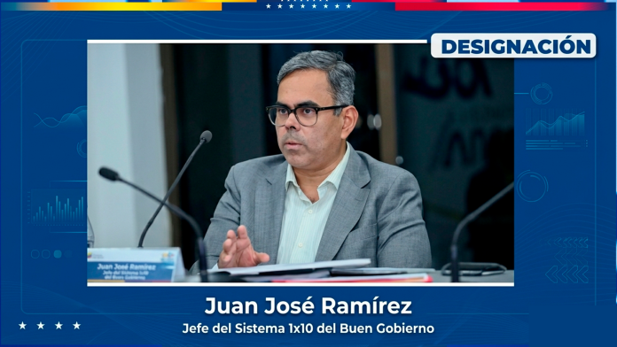 Presidenta (E) Delcy Rodríguez designó a Juan José Ramírez como nuevo jefe del Sistema 1x10 del Buen Gobierno Juan José Ramírez jefe 1x10 buen gobierno
