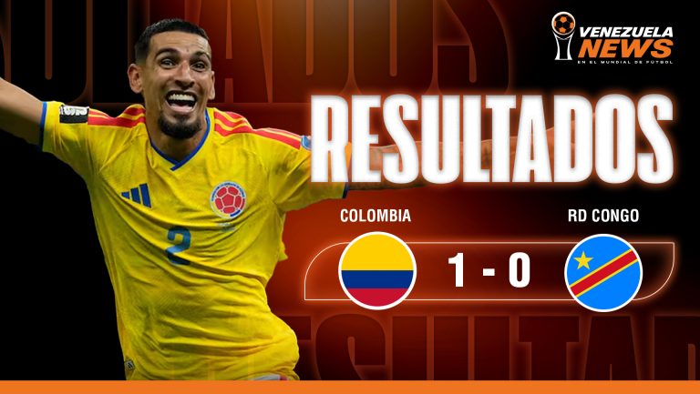 Colombia venció 1-0 a RD Congo y clasificó a dieciseisavos de final