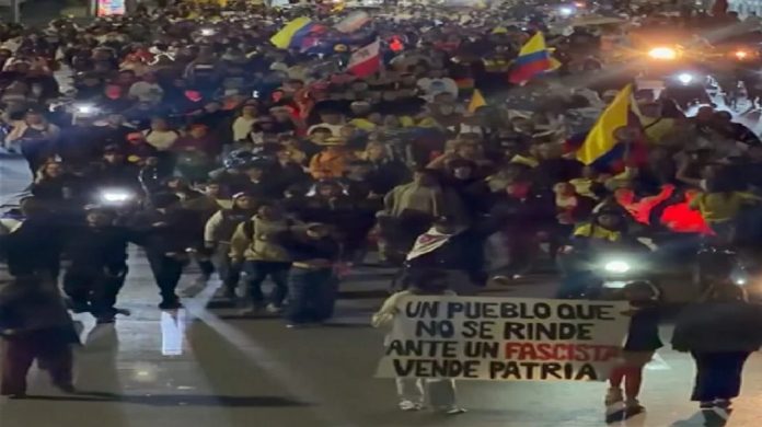 ManifRegistran manifestaciones en Bogotá tras resultados preliminares en segunda vueltaestaciones Bogotá resultados preliminares Manifestaciones Bogotá resultados preliminares