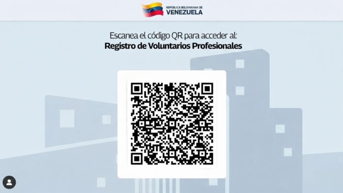 Gobierno nacional activó código QR para acceder al Registro de Voluntarios Profesionales VOLUNTARIOS PROFESIONALES EMERGENCIA NACIONAL
