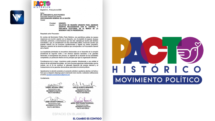 Pacto Histórico solicita reunión urgente con la Procuraduría para exigir garantías en la segunda vuelta presidencial (+Comunicado) Pacto Histórico reunión Procuraduría