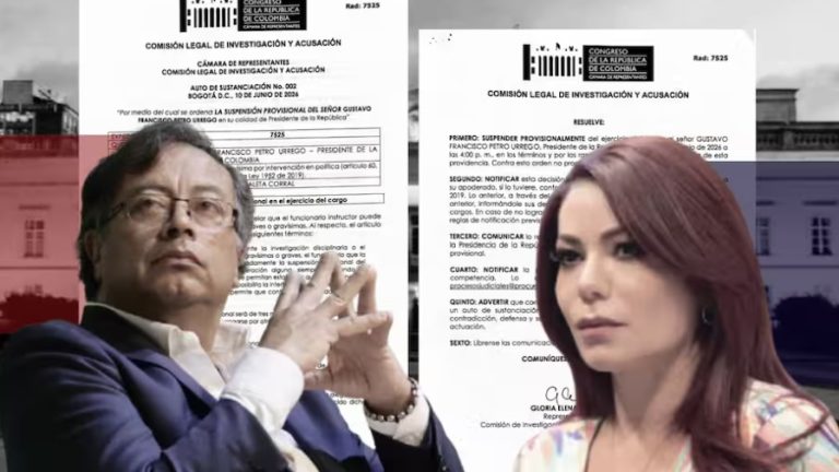 Presidente Gustavo Petro Colombia Senado Cámara de Representantes Suspensión Presidencial Gloria Arizabaleta Constitución Colombiana
