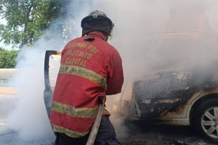 Cota Mil automóvil incendio