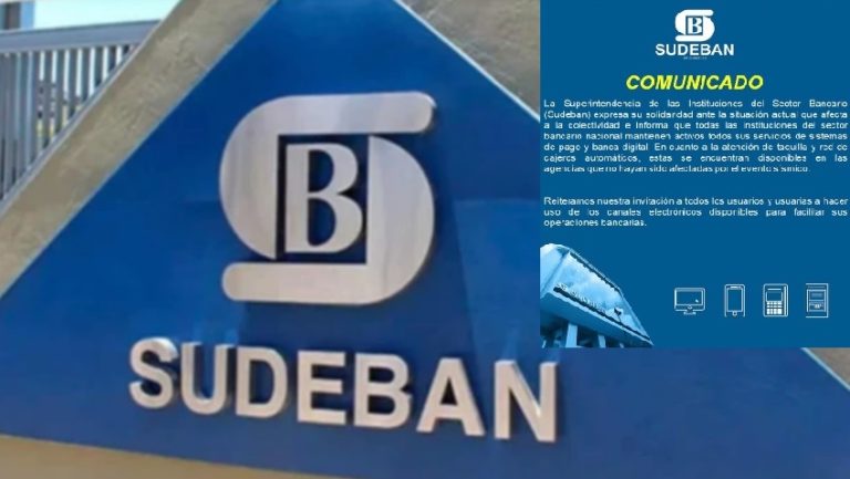 Sudeban Sector Bancario Pago Banca Digital Taquillas Canales electrónicos Operaciones Bancarias Sismos