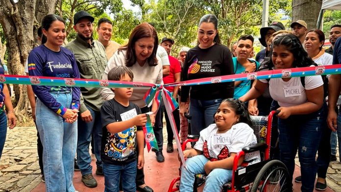 Inauguraron parque Arístides Rojas para niños neurodivergentes en la parroquia El Recreo de Caracas Parque Arístides Rojas niños neurodivergentes
