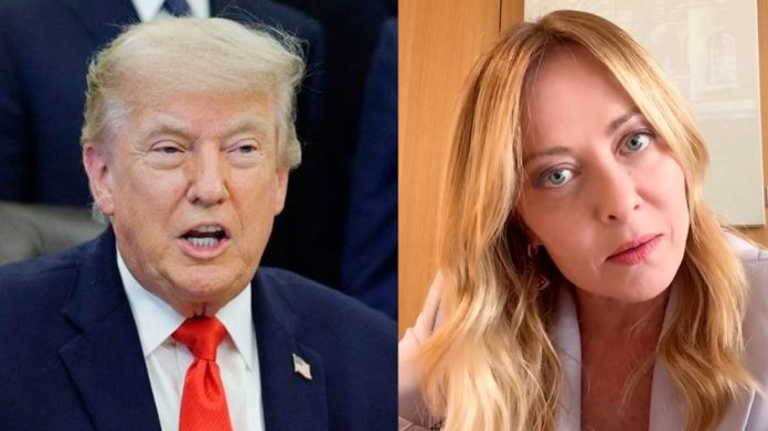 Giorgia Meloni desmiente a Trump