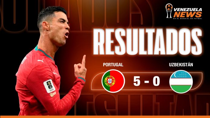 Portugal goleó 5-0 a Uzbekistán con un doblete de Cristiano Ronaldo Portugal goleó 5-0 a Uzbekistán