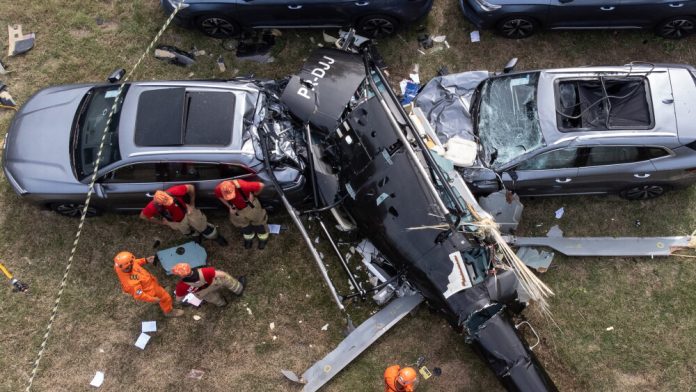Choque entre dos helicópteros deja 6 muertos en Río de Janeiro (+Video) choque helicópteros Río Janeiro