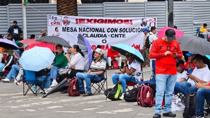 CNTE mantendrá huelga nacional y plantón en Ciudad de México