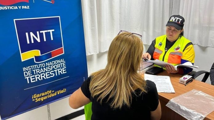 INTT: Activa operativos para documentos vehiculares