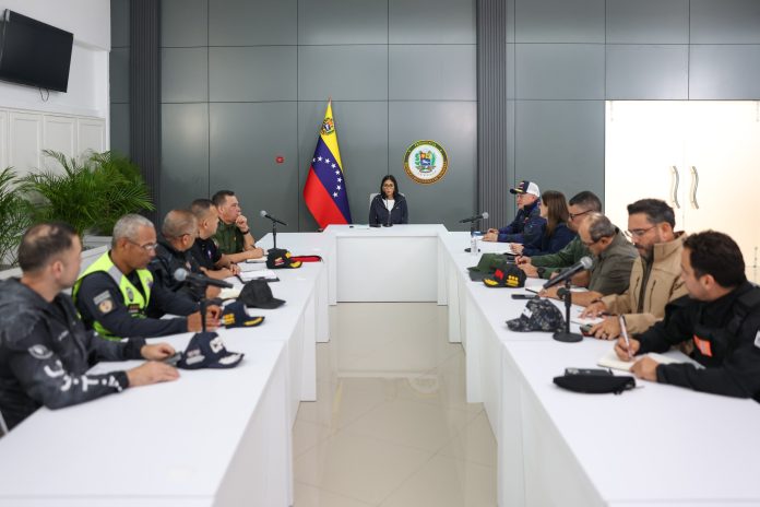 Delcy Rodríguez reunión organismos de seguridad